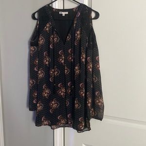 DR2 sheer long sleeve dress shirt